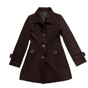 BROWN PEA COAT